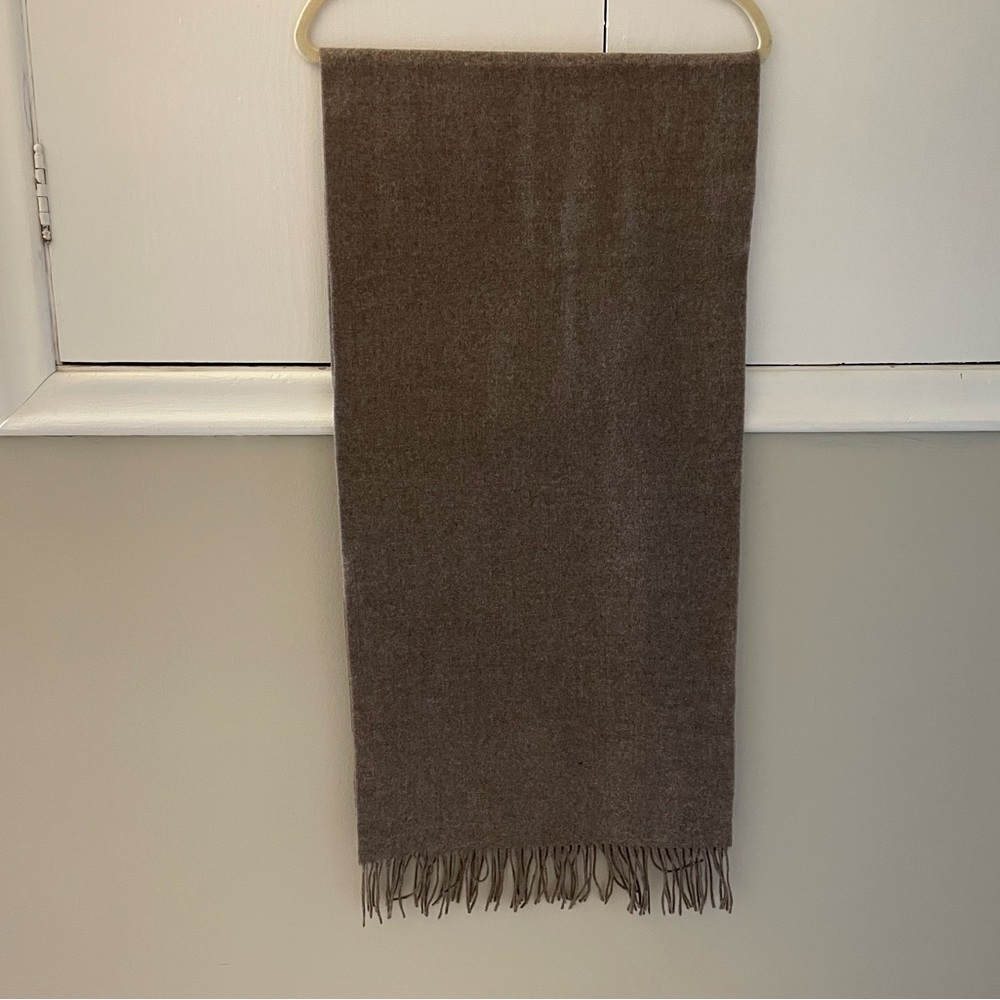 J Crew Taupe Wool Scarf